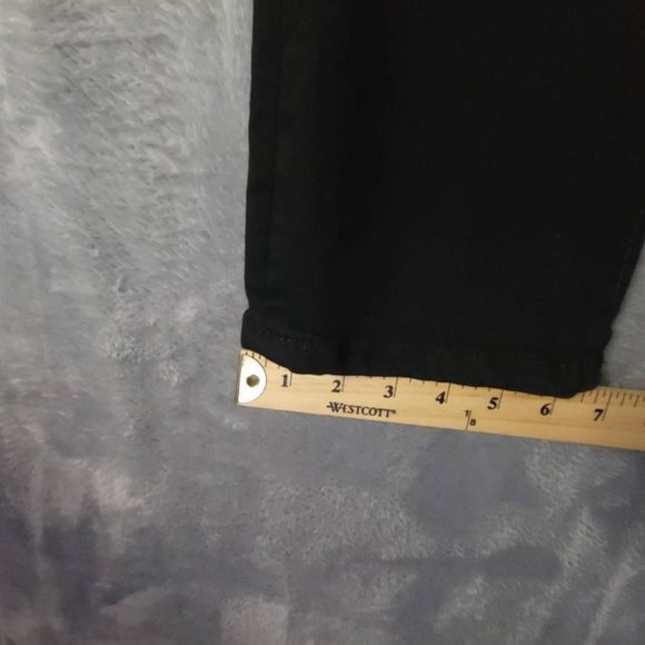 All Worthy Womens Jeans Straight Leg Black Stretch Pocket Mid Rise Denim 0-4 New - Picture 7 of 11